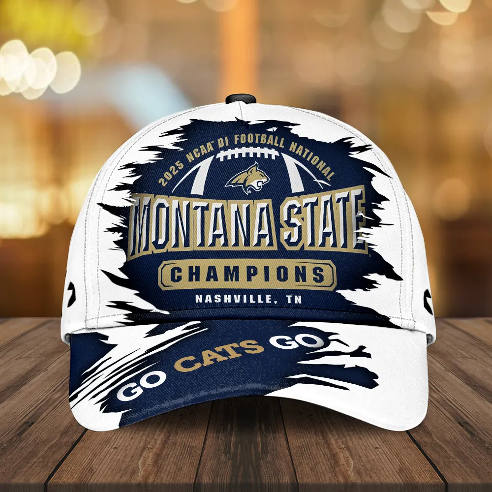 Montana State Bobcats Football 2025 National Champions Classic Cap SPM1013