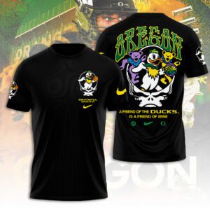 Oregon Ducks Men's Basketball x Grateful Ducks Steal Your Face Unisex Performance T-Shirt SPM1160
