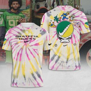 Oregon Ducks Men's Basketball x Grateful Ducks Steal Your Face Unisex Performance T-Shirt SPM1161