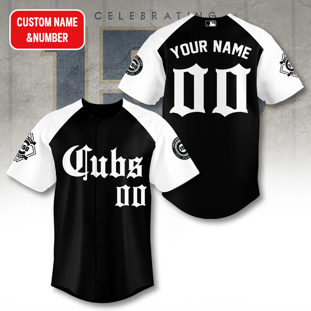 Personalized Chicago Cubs 150th Anniversary Baseball Jersey SPM1036