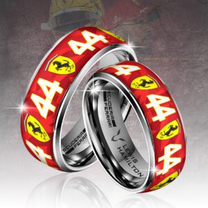 Scuderia Ferrari Las Vegas x Lewis Hamilton Custom Alloy Ring SPM1067