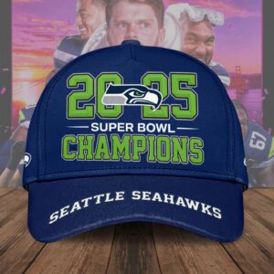 Seattle Seahawks 2025 Super Bowl LX Champions Classic Cap SPM1031