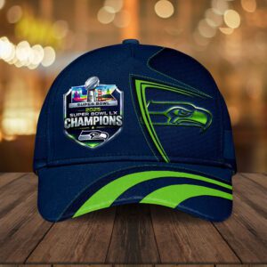 Seattle Seahawks 2025 Super Bowl LX Champions Classic Cap SPM1085
