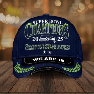 Seattle Seahawks 2025 Super Bowl LX Champions Classic Cap SPM1090