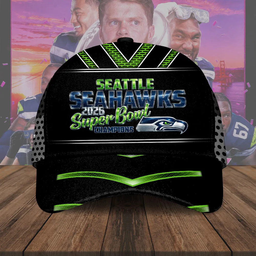 Seattle Seahawks 2025 Super Bowl LX Champions Classic Cap SPM1098