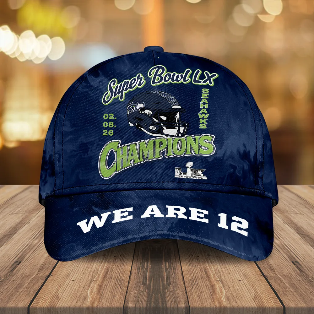 Seattle Seahawks 2025 Super Bowl LX Champions Classic Cap SPM1103