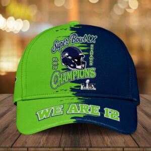 Seattle Seahawks 2025 Super Bowl LX Champions Classic Cap SPM1106