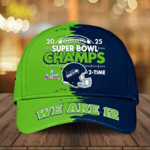 Seattle Seahawks 2025 Super Bowl LX Champions Classic Cap SPM1121