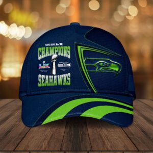 Seattle Seahawks 2025 Super Bowl LX Champions Classic Cap SPM1127