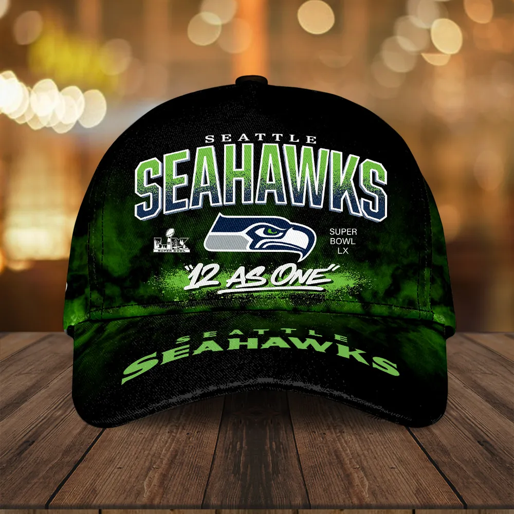 Seattle Seahawks 2025 Super Bowl LX Champions Classic Cap SPM1134