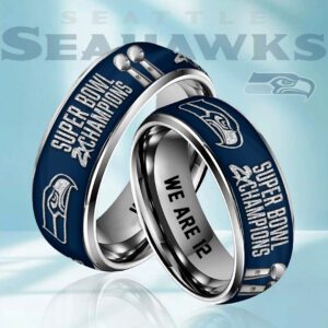 Seattle Seahawks 2025 Super Bowl LX Champions Custom Alloy Ring SPM1125