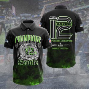 Seattle Seahawks 2025 Super Bowl LX Champions Polo Shirt SPM1212