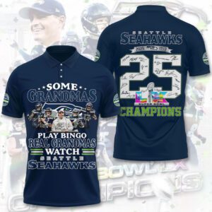 Seattle Seahawks 2025 Super Bowl LX Champions Polo Shirt SPM1215