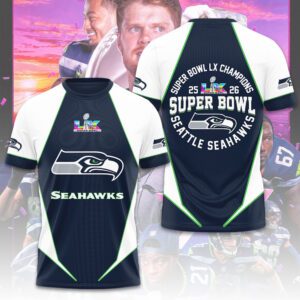 Seattle Seahawks 2025 Super Bowl LX Champions Unisex Performance T-Shirt SPM1177