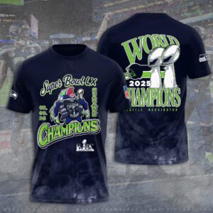 Seattle Seahawks 2025 Super Bowl LX Champions Unisex Performance T-Shirt SPM1181
