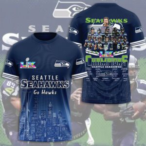 Seattle Seahawks 2025 Super Bowl LX Champions Unisex Performance T-Shirt SPM1189