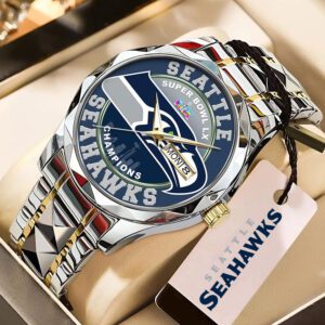 Seattle Seahawks Super Bowl LX Champions Alloy Luxury Quartz Watch SPM1151