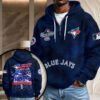 Toronto Blue Jays 2025 American League Champions 3D Unisex Waffle Hoodie UWH1050