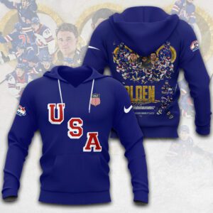 USA Men's Hockey 2026 Winter Olympics Gold Medal 3D Hoodie SPM1256